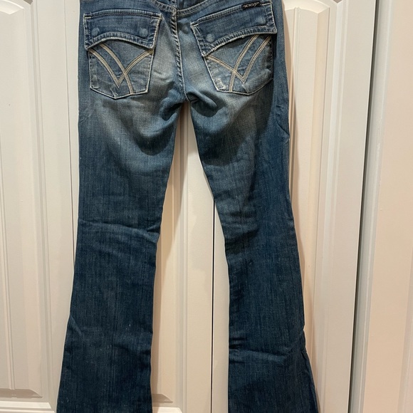 William Rast 27/32 flare jeans with flap pocket - Picture 2 of 7